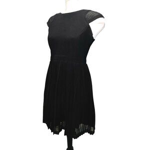 Altard State Womens Black Pleated A-Line Dress Size Medium